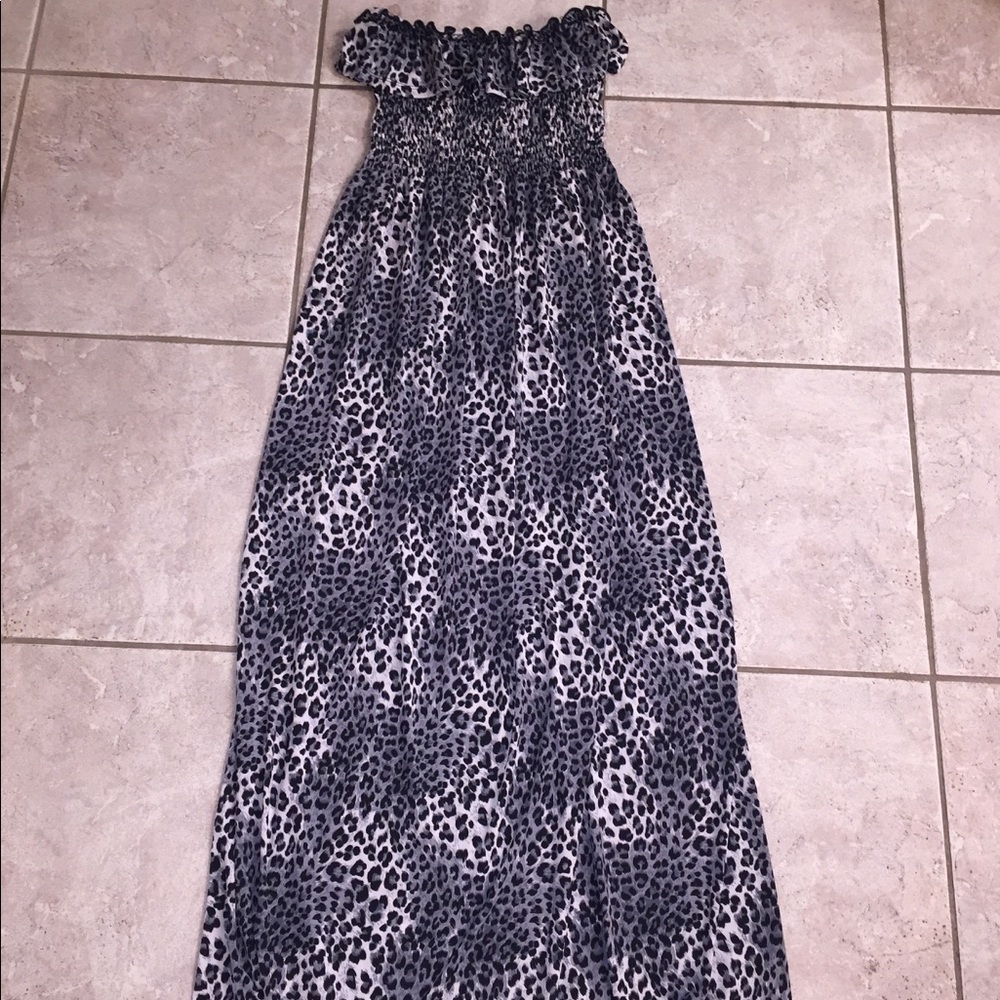 Kristen Nicole Maternity Cheetah Maxi Dress